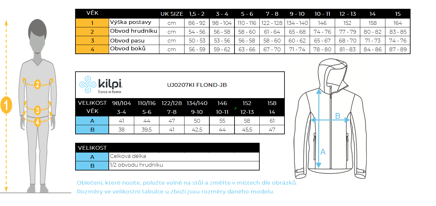 Kilpi FLOND - dětská fleecová mikina